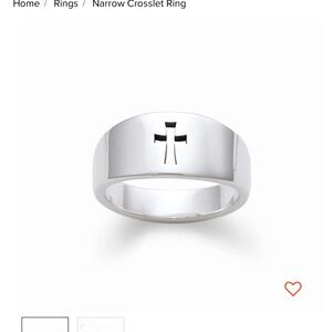James Avery Cross Ring- size 9- is resizable